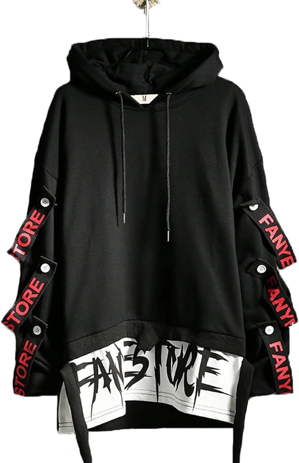 Hello MrLin Herr Techwear Japansk Harajuku Hoodie Hip Hop Stil Urban Streetwear