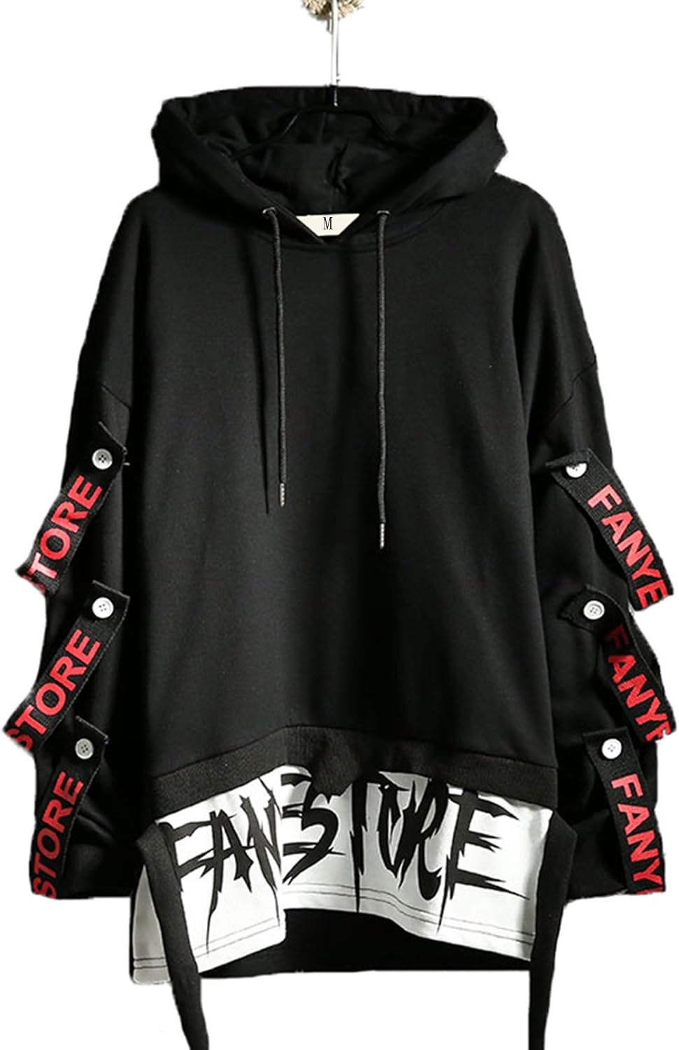 Hello MrLin Herr Techwear Japansk Harajuku Hoodie Hip Hop Stil Urban Streetwear