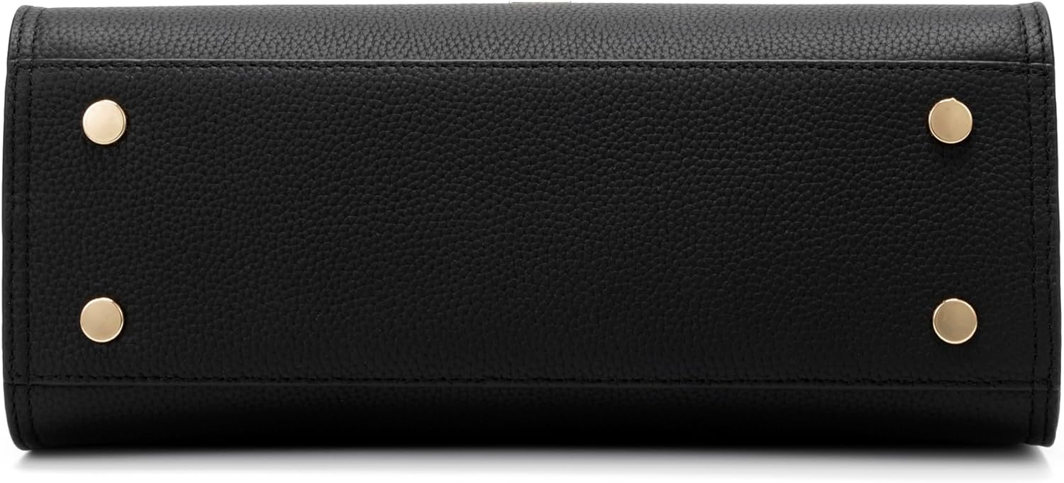 Carlheim, Skagen Genuine Leather collection, Estelle Genuine Leather Handbag (Black)