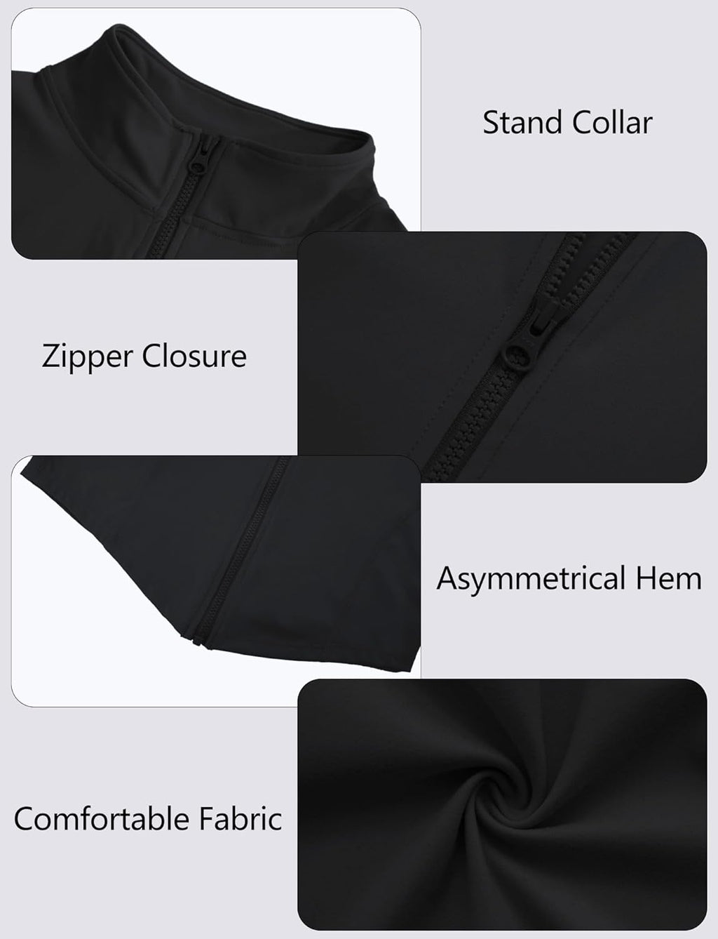 SEAUR Sport crop top damer ärmlös dragkedja tank topp tunn ståkrage tajt topp smal passform snabbtorkande för gym fitness träning S–L