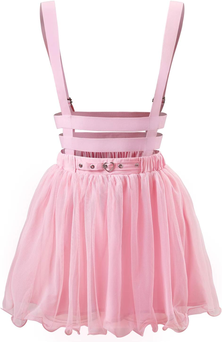 LittleForBig Mesh overall kjol Romper – Heartbreaker Overall Kjol