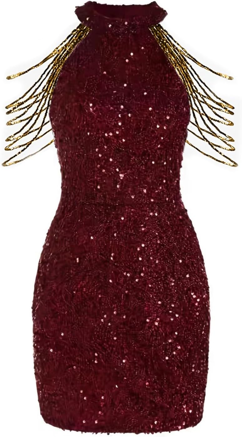 Festklänningar för kvinnor, kvinnor, kvinnor, sammet, paljett, cocktailklänning, glittrande bröllop, gästfest, kväll, långärmad, bodycon-klänningar