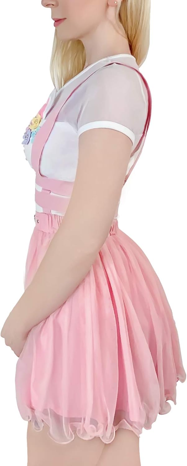 LittleForBig Mesh overall kjol Romper – Heartbreaker Overall Kjol