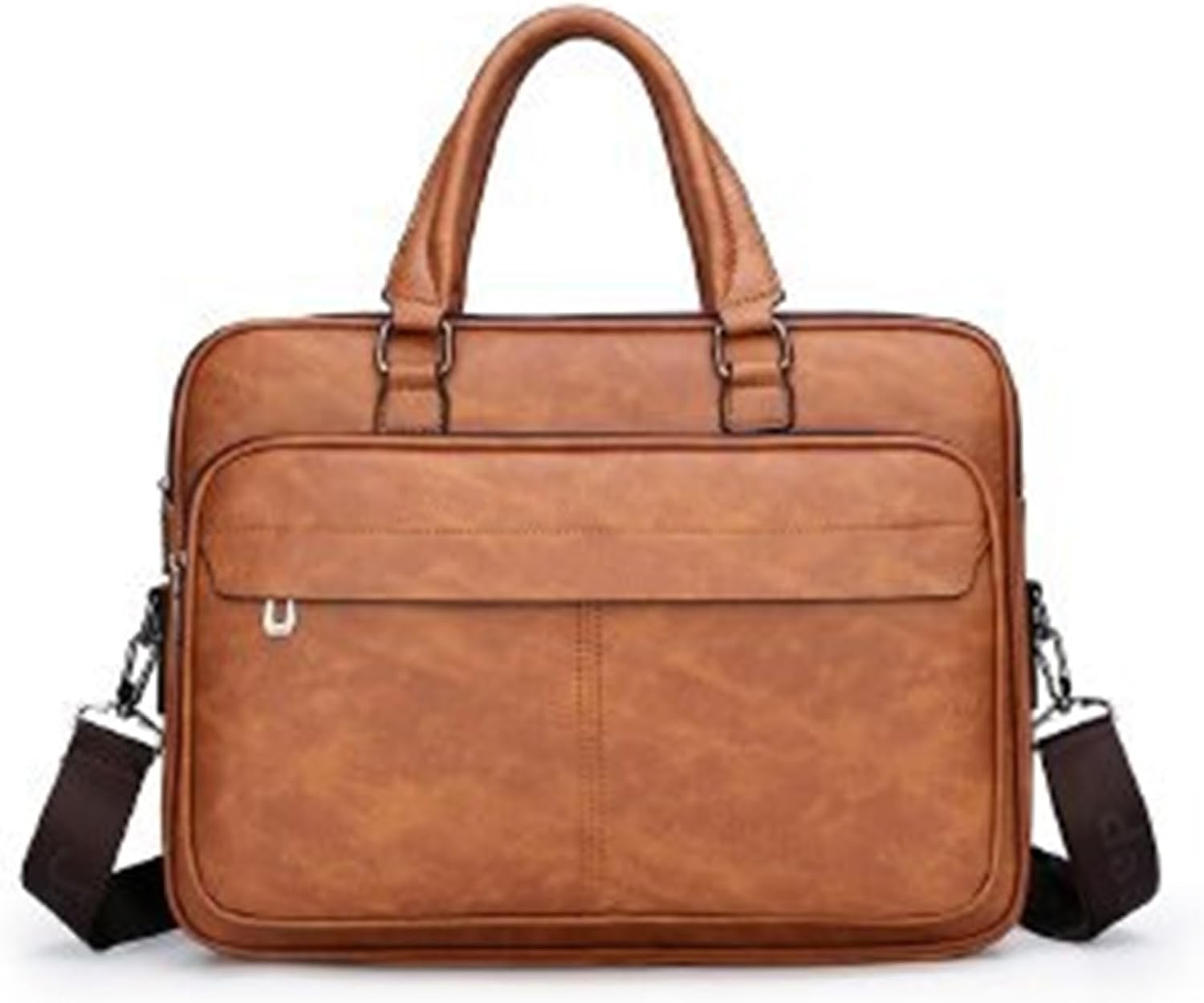 För kontorsbruk Bussiness Bag Large Capacity Läder Lyx 14 tums portföljer Tote Bolsas Handväska Shoulder Crossbody Väskor Bärbar förvaring