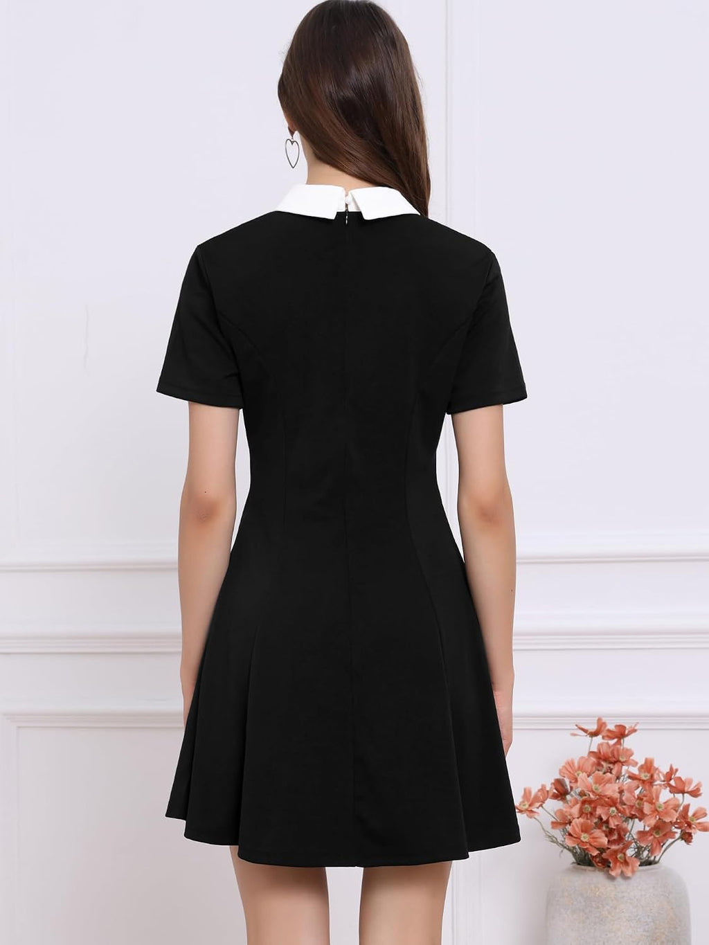 Allegra K dam Vintage Dress A-linje