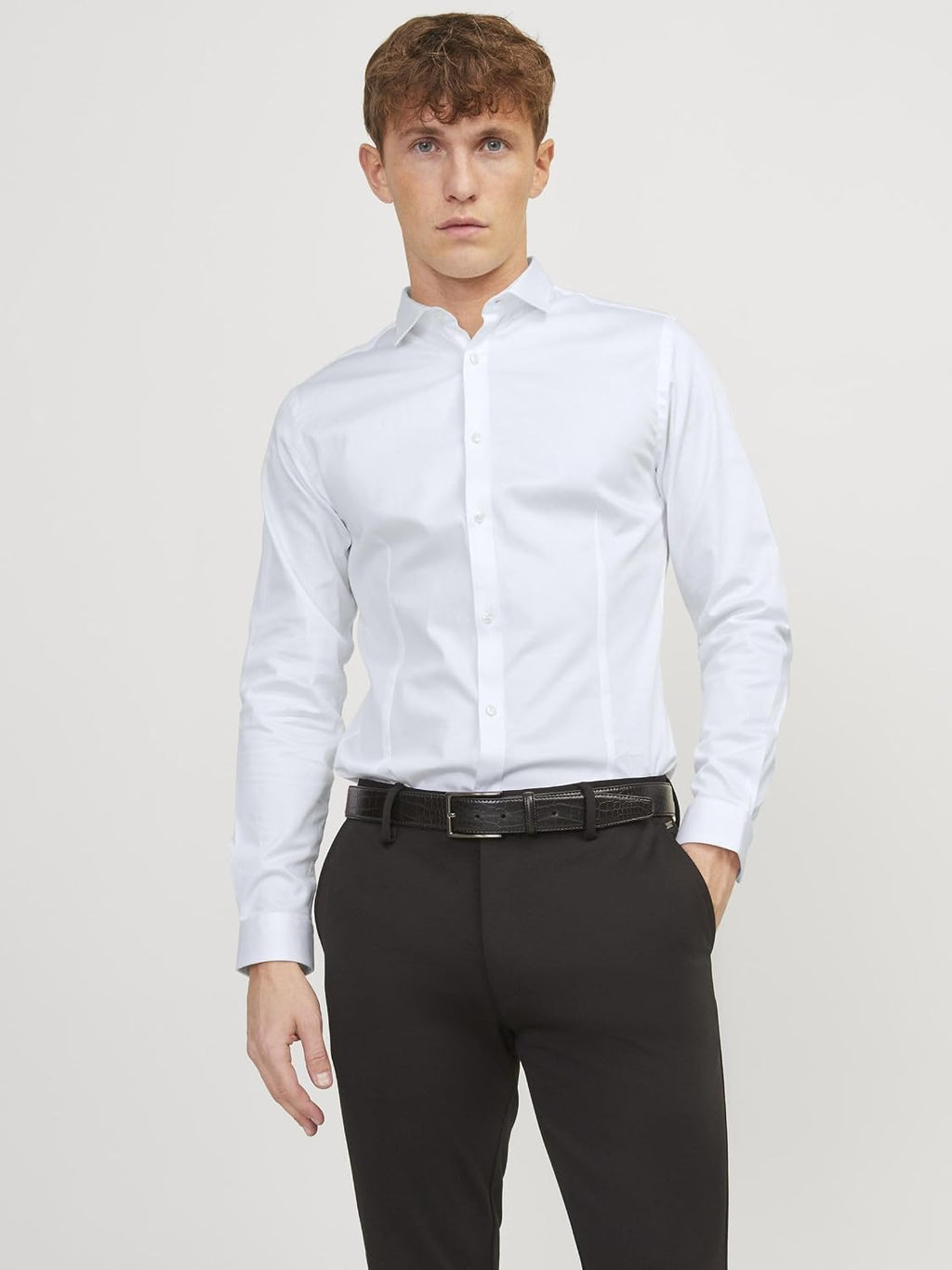 JACK & JONES herr Jjprparma skjorta L/S Noos JJPRPARMA SHIRT L/S NOOS (1-pack)