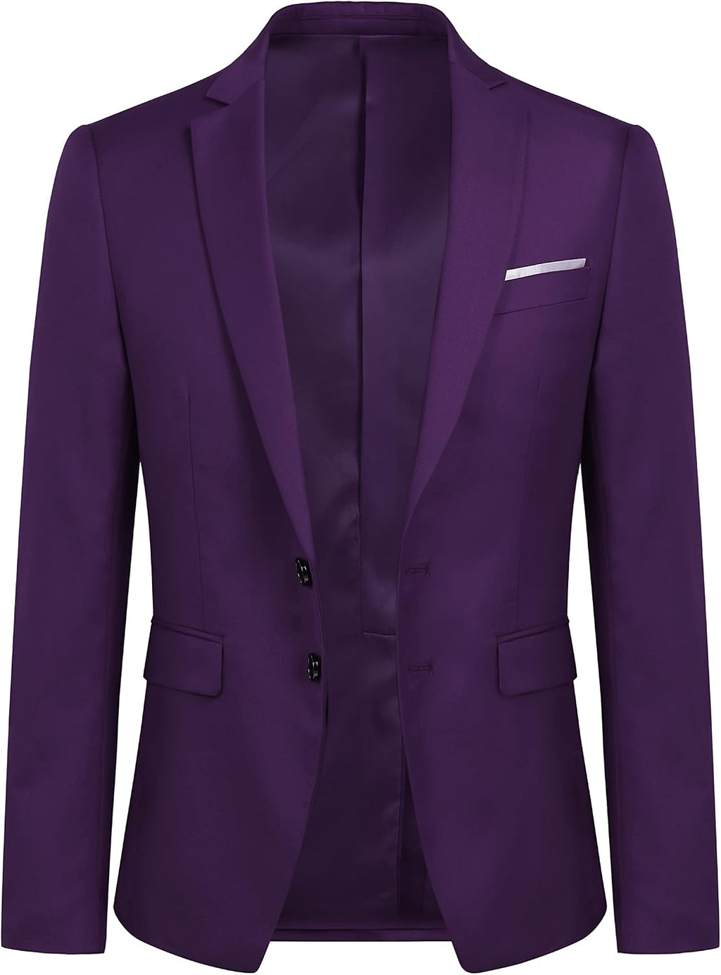 YOUTHUP Herr blazer Slim Fit 2 knappar formell vardaglig kostym jacka bröllop smoking jackor