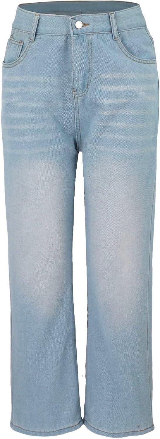 Generiska jeans korta byxor dam slip-jeans dam säckig jeans korta kostymjeans längd 28 tunna kort stretch Y2k lämplig för fritid och hem