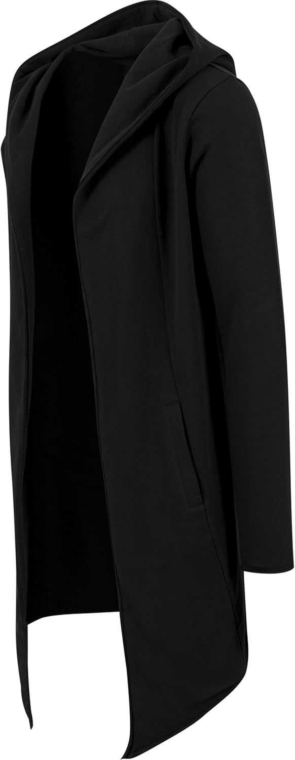 Urban Classics herr Lång huva öppen kant kofta Cardigan-tröja (1-pack)