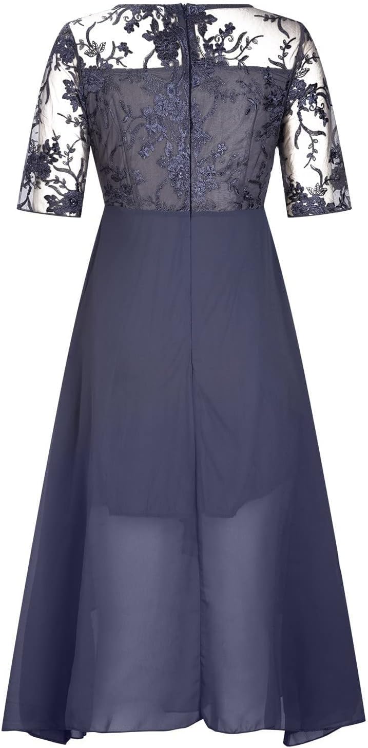 Sommarklänning dam, aftonklänningar, lång klänning, elegant chiffong, spets, swing, cocktailklänning, ledig, festliga klänningar för kvinnor, för bröllopsgäst, brudtärneklänningar, festklänning