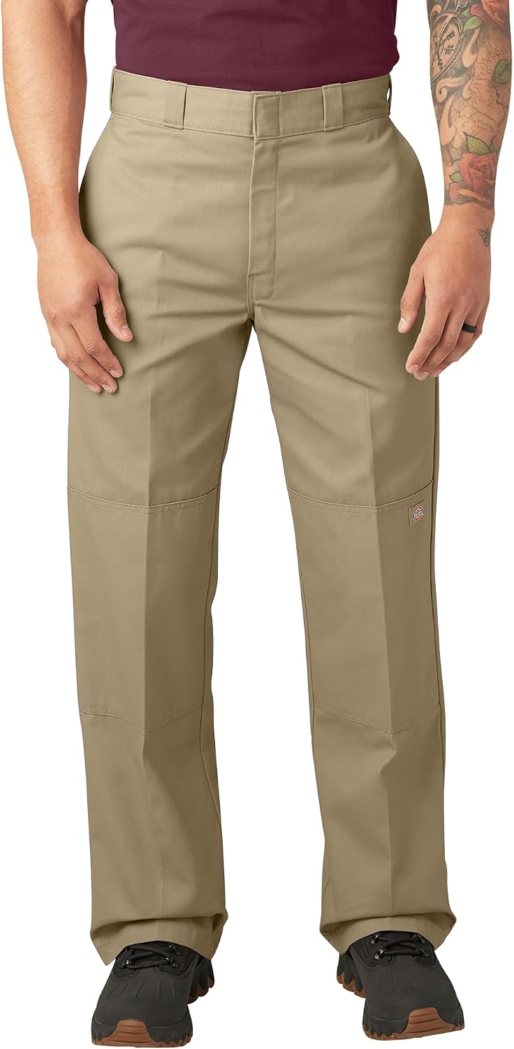 Dickies Double Knee-arbetsbyxor för män, lös passform, stora-långa