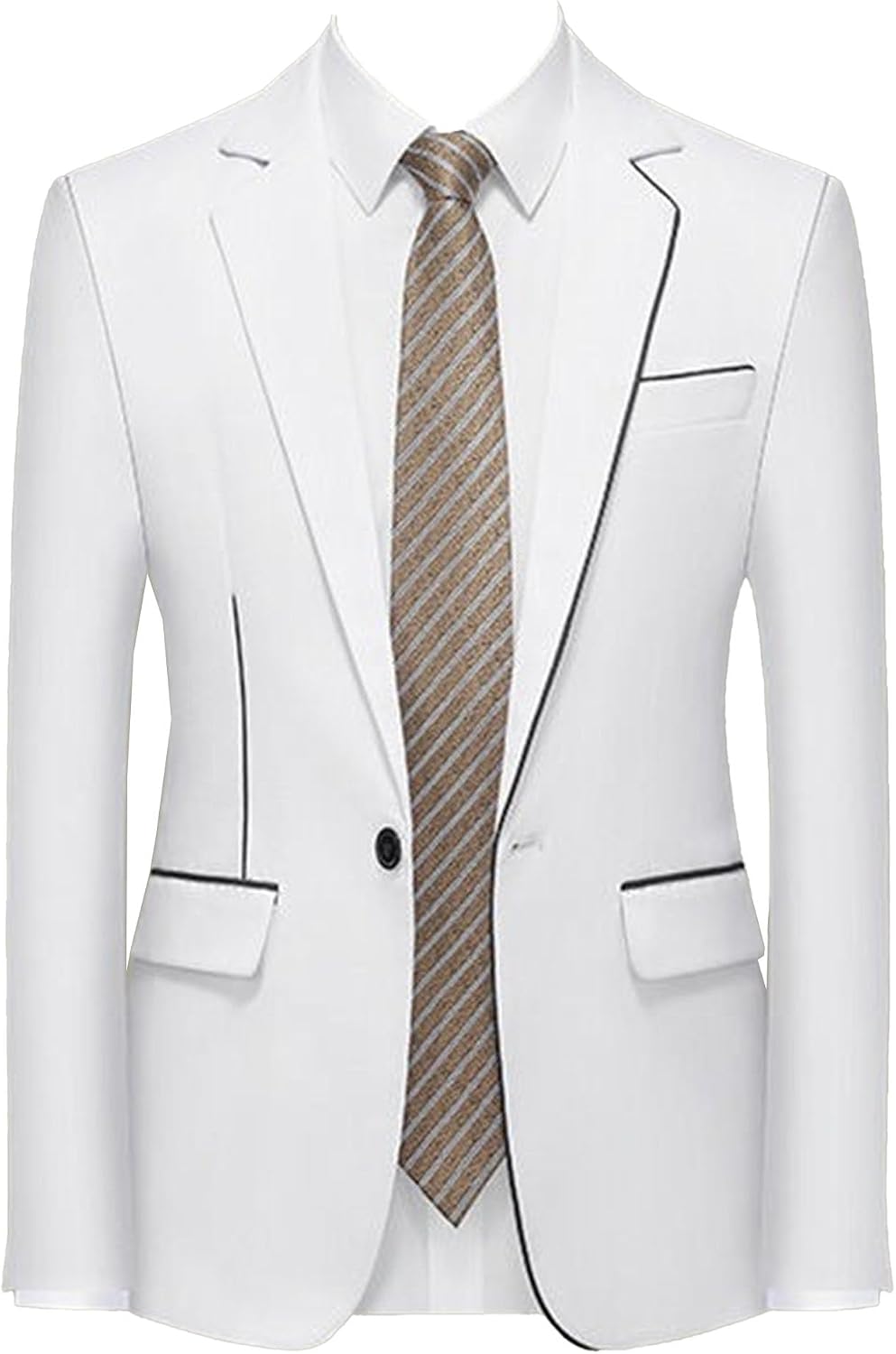 Herr smal passform koreansk trend blazer lätt hemkomst daglig sportrock en knapp smal passform kostymjackor