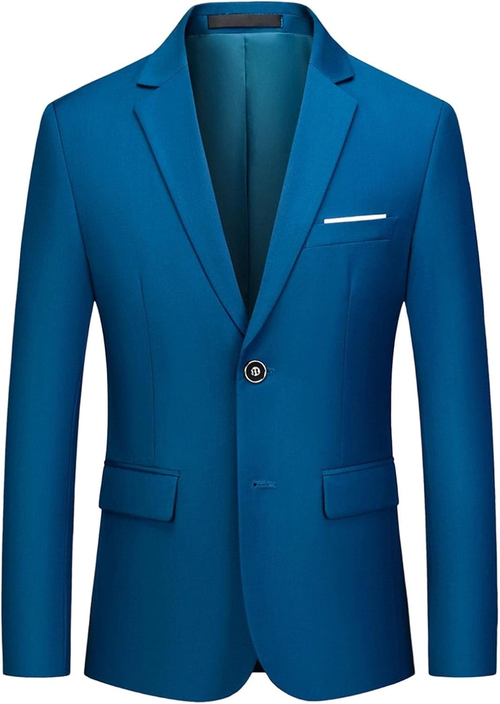 Herr Slim Fit Blazer 2 knappar kappa vardaglig enfärgad blazer kappa resa lätt kostymjacka