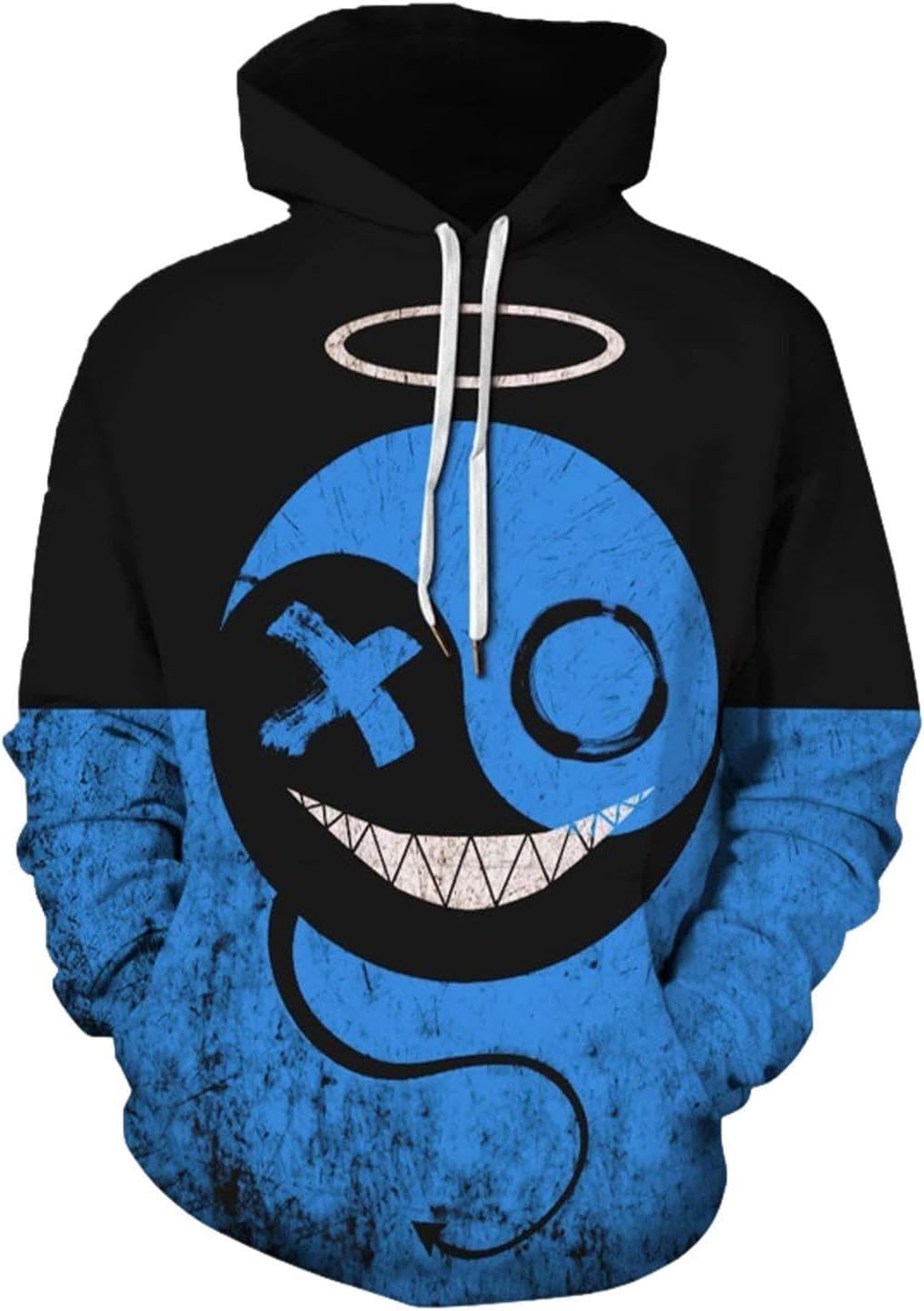 Skräck Hoodie,Skräck Hip-Hop Långärmad Printed | Fashion Rock Hoodies med skräckteman, Casual Street Hip Hop Rolig Hoodie för män kvinnor Imtrub
