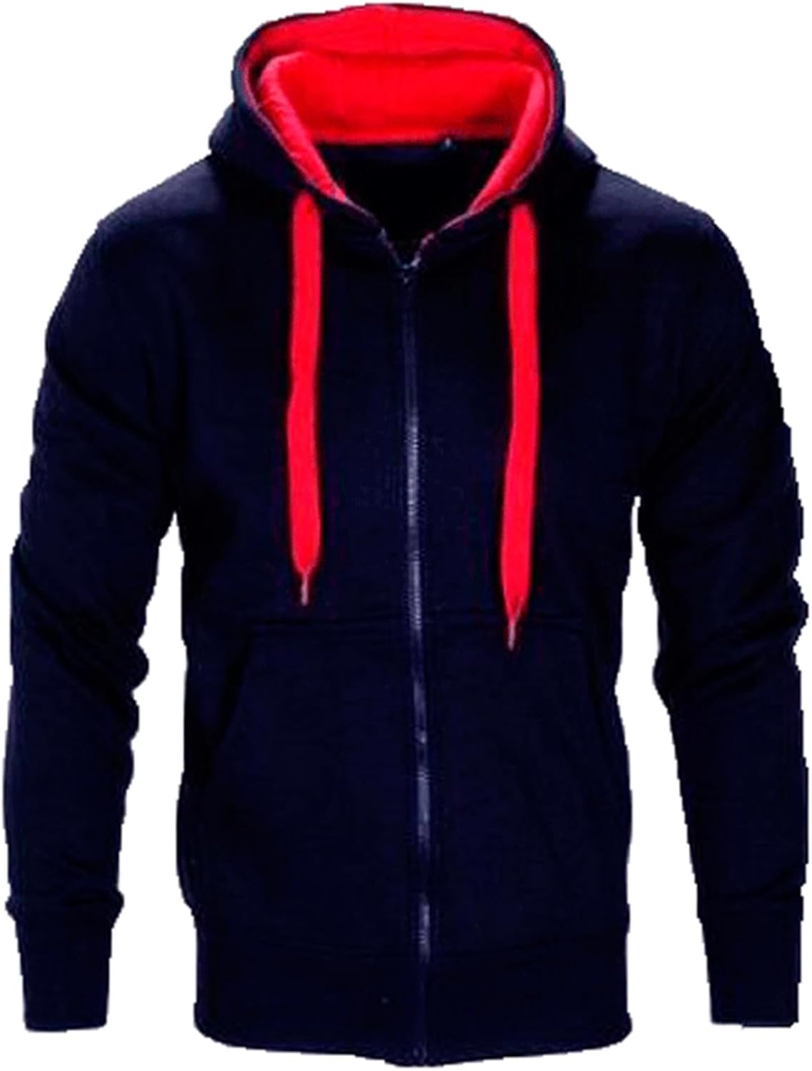 Generisk huvtröja för män, blousonjacka med dragkedja, dragsko, sweatjacka, överdimensionerad lös övergångsjacka, hip hop, trend, bomberjacka, enfärgad, ledig sportjacka för arbete och utomhus