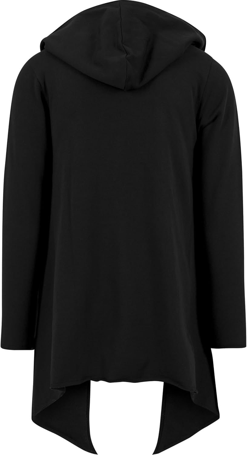 Urban Classics herr Lång huva öppen kant kofta Cardigan-tröja (1-pack)