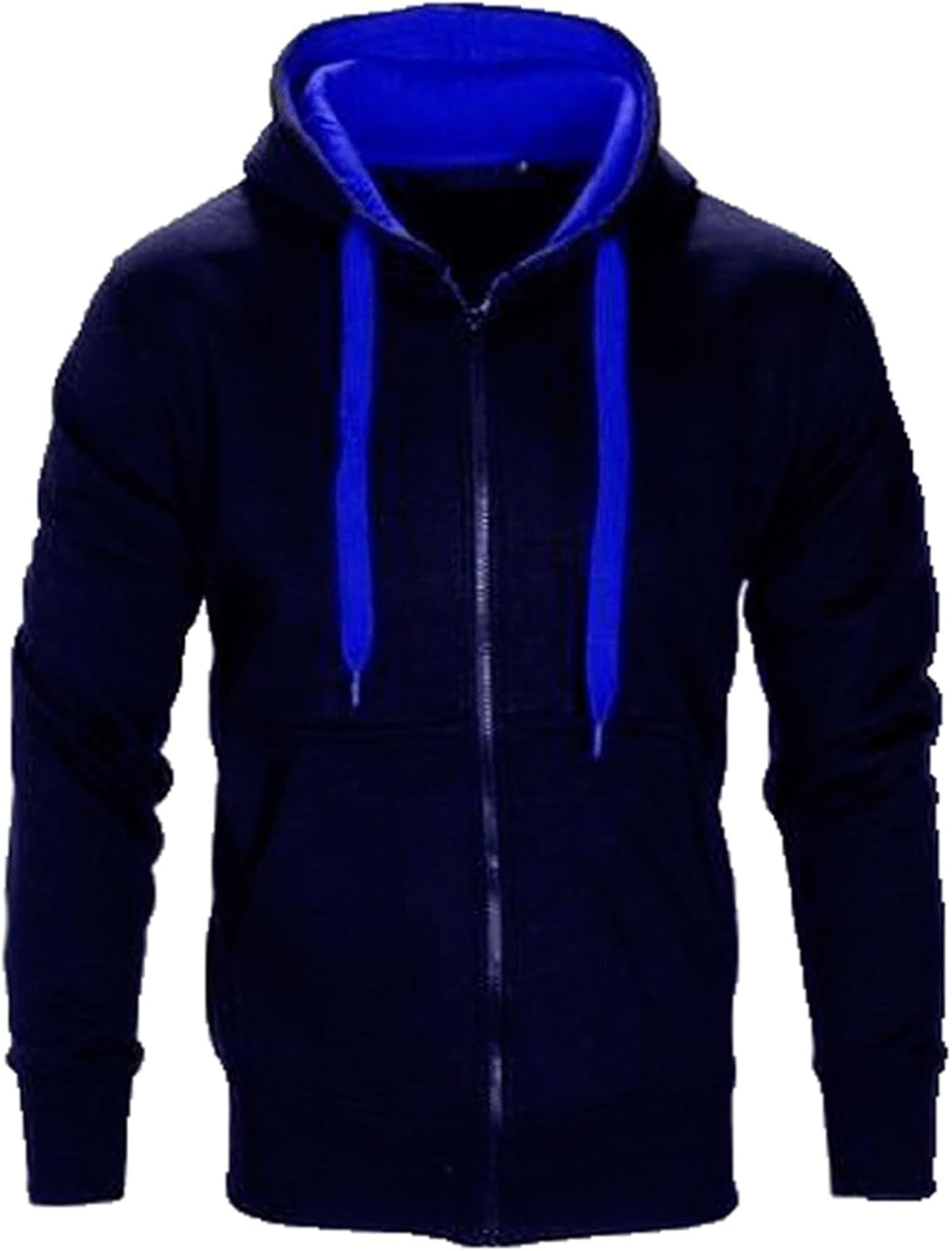 Generisk huvtröja för män, blousonjacka med dragkedja, dragsko, sweatjacka, överdimensionerad lös övergångsjacka, hip hop, trend, bomberjacka, enfärgad, ledig sportjacka för arbete och utomhus