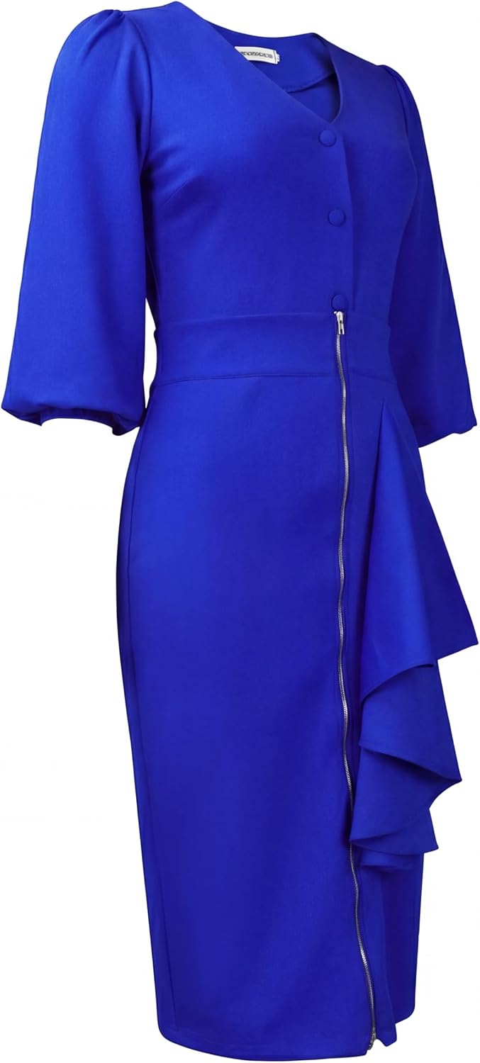 Elegant plus size tvådelat set vårklänningar för kvinnor alternativ med v-ringad långärmad topp bodycon midi