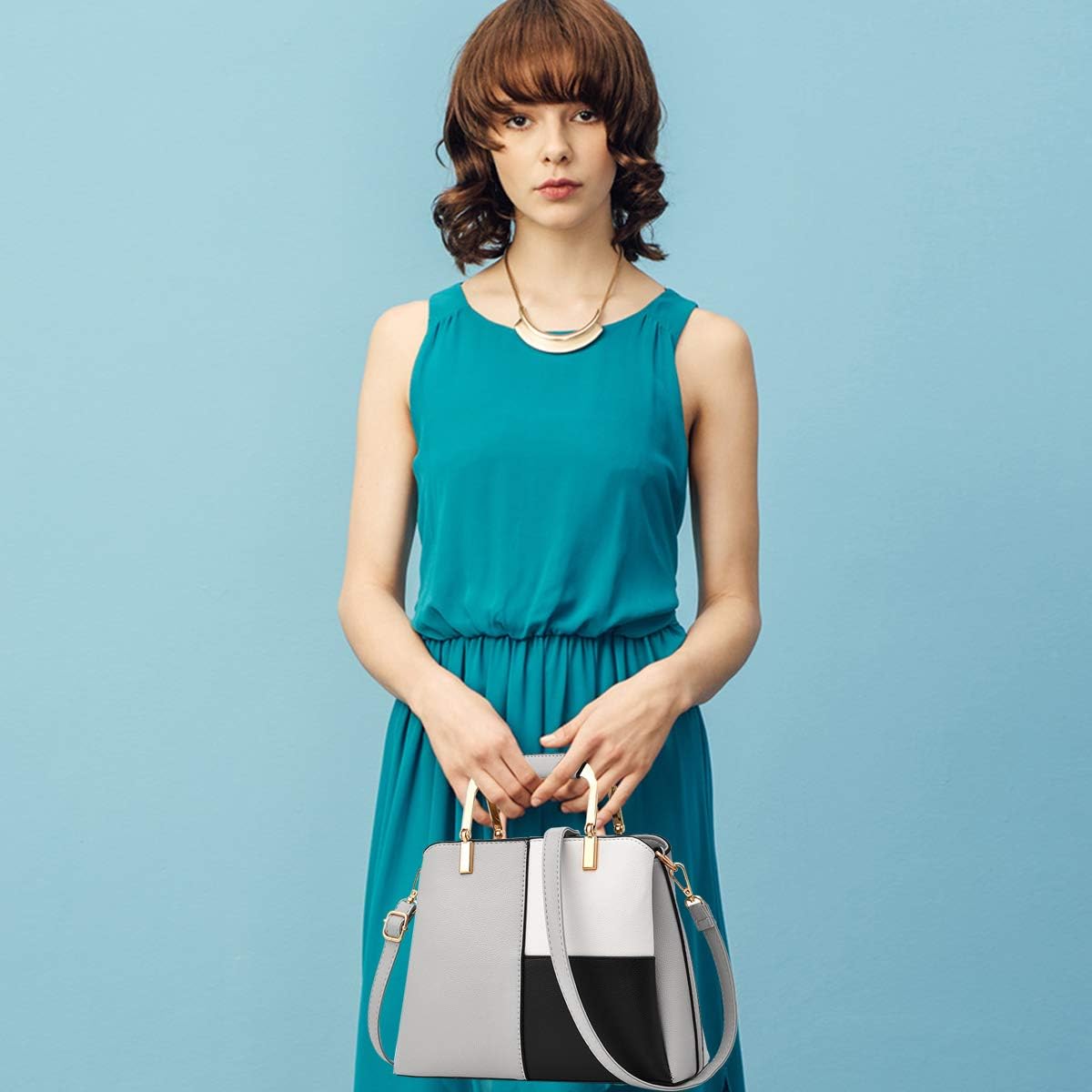NICOLE&DORIS Dam axelväskor enkel axelväska crossbody messengerväska väska all satchel väska för dam PU läder