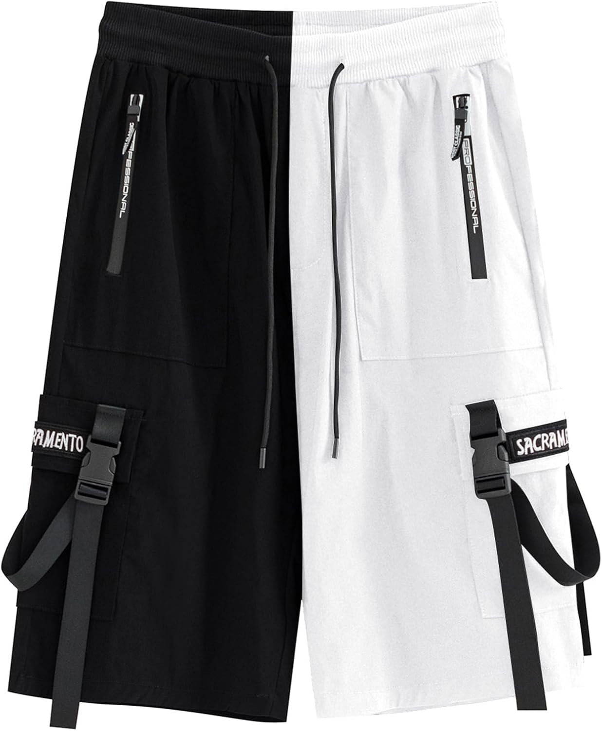 XYXIONGMAO Joggingbyxor för män Techwear svarta hiphop cargoshorts streetwear träningsbyxor cargobyxor för män