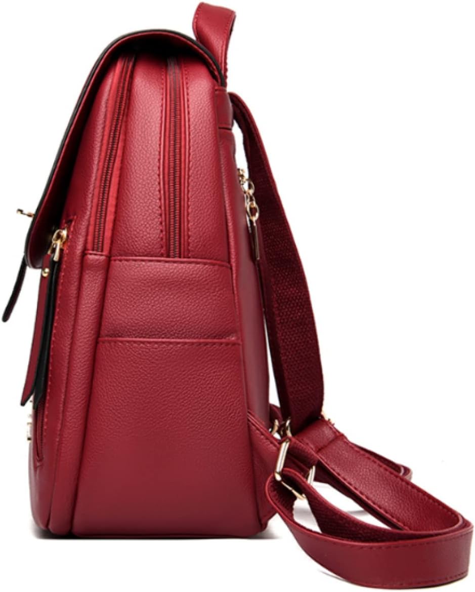 Backpack Purse Women Shoulder Bags Leather Backpacks Female Dayback Large Capacity School Bag For Girls,Blue,24 * 14 * 30CM