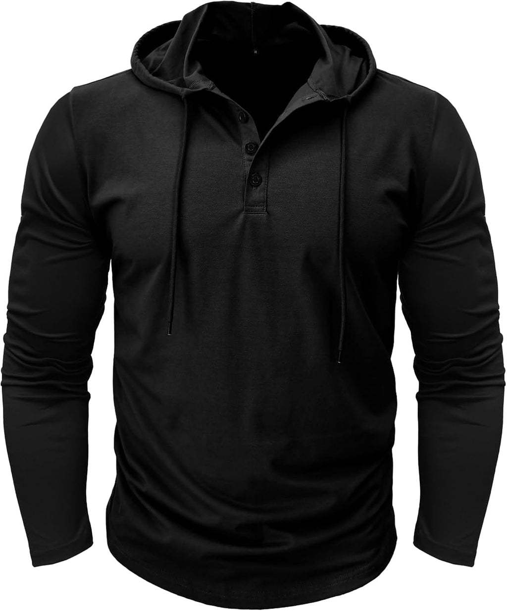 MakingDa Atletisk kortärmad huvtröja för män, moderiktig tränings- och gympullover, huvtröja, knapp, muskelpassform, somrig sweatshirt, lätt, hiphop, löpning, boxning, vandring, sport, tröja