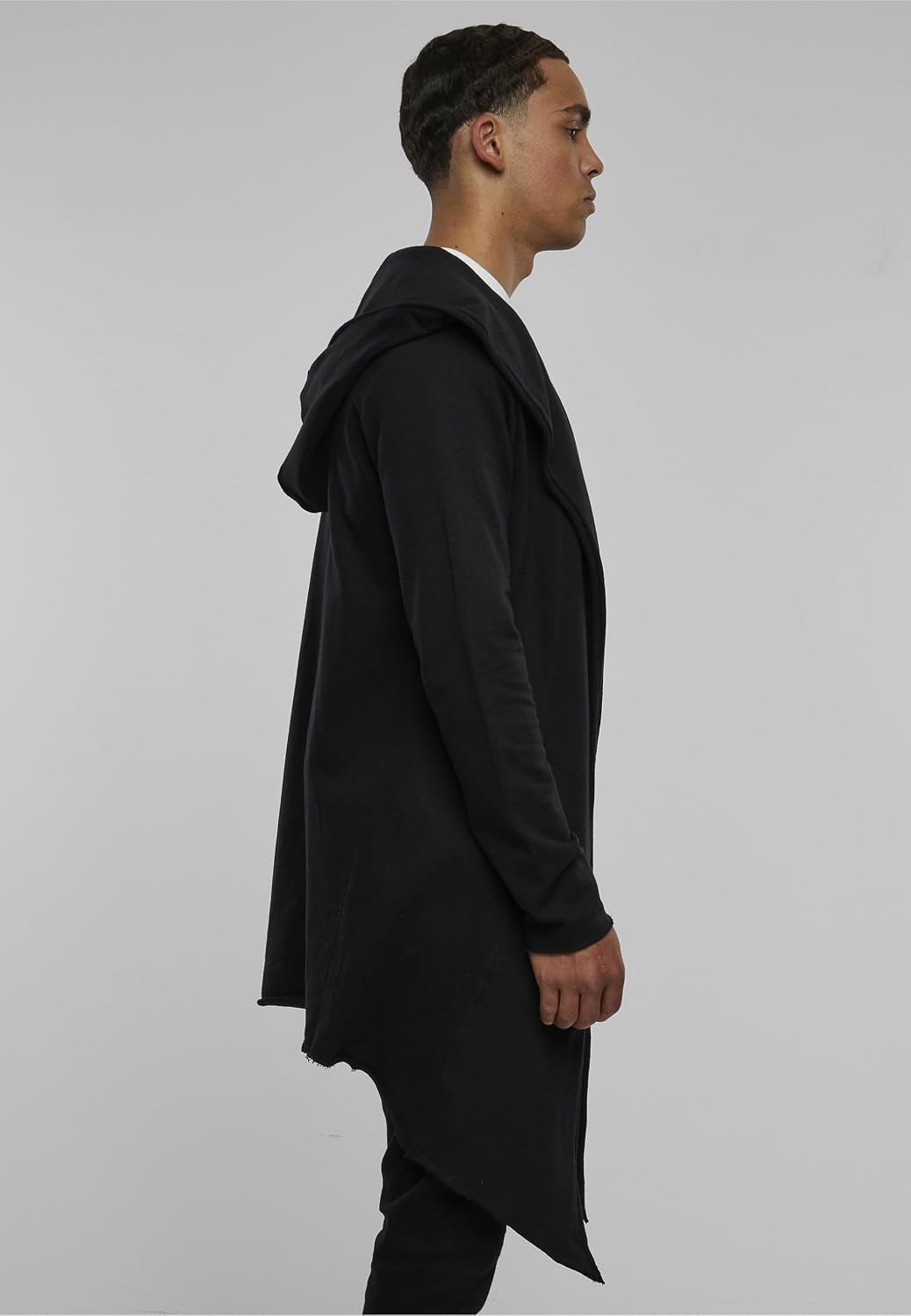 Urban Classics herr Lång huva öppen kant kofta Cardigan-tröja (1-pack)