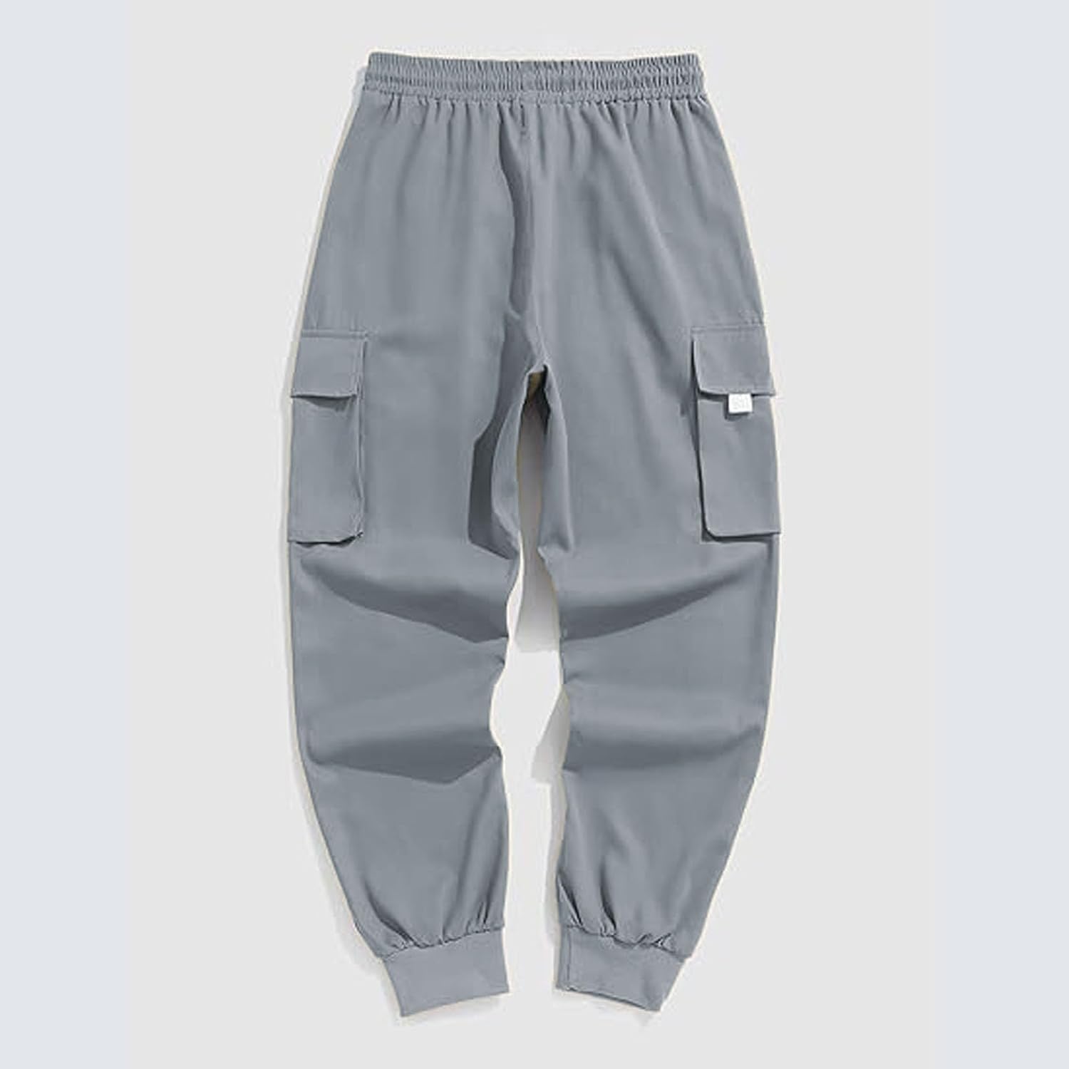 Herr cargo joggingbyxor elastisk midja dragsko säckiga träningsbyxor techwear byxor för män 2025 trendiga kläder