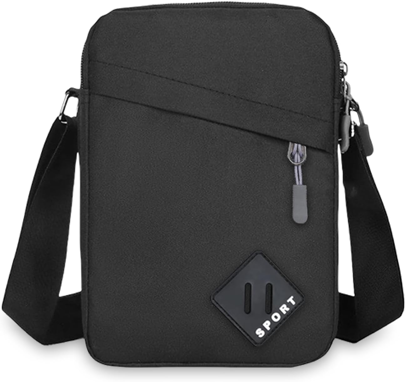 Aucuu Axelväska för män, Oxford Crossbody väska, vattentät liten sidoväska för män, ledig handväska, messengerväska med dragkedja och justerbar rem, lätt bröstväska för daglig användning, arbete