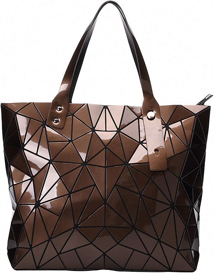 Geometriska lysande gitter handväska kedja crossbody påse tygväskor handväskor holografiska handväskor för kvinnor femmes