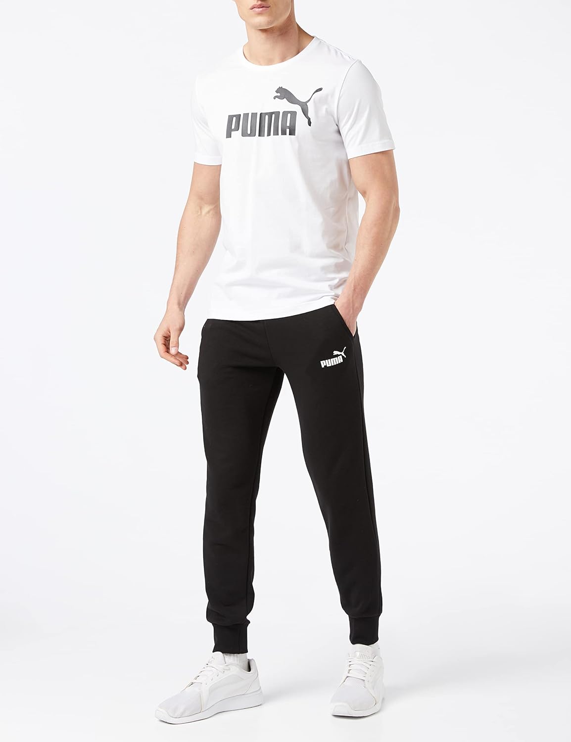 PUMA herr Stickade byxor Ess logo byxor Tr Cl