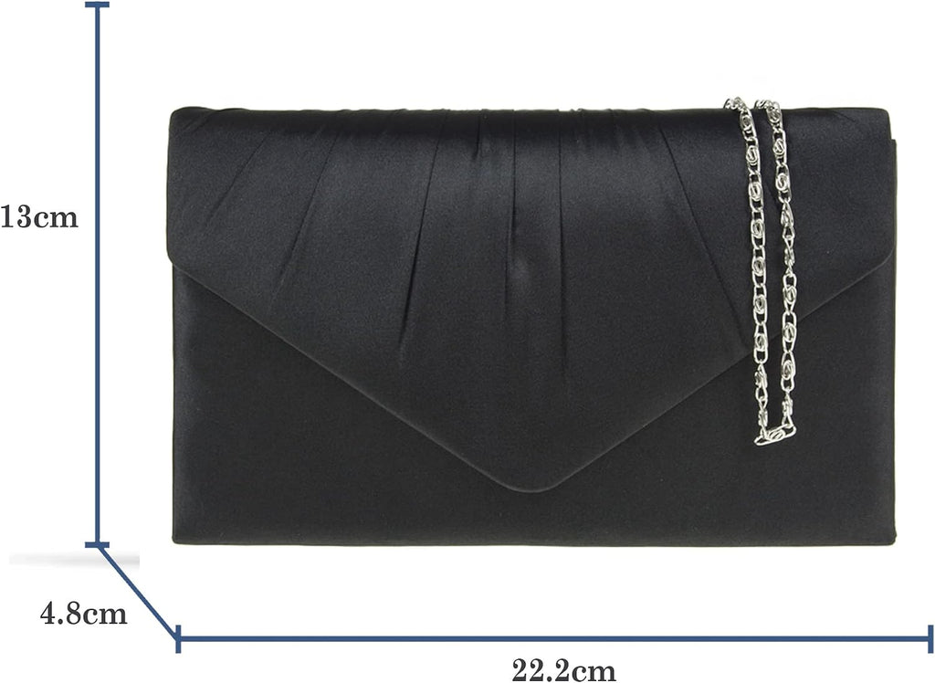 fi9® DAMER SATIN PARTY BORD BRIDAL EVENING CLUTCH HANDVÄSKA Handväska