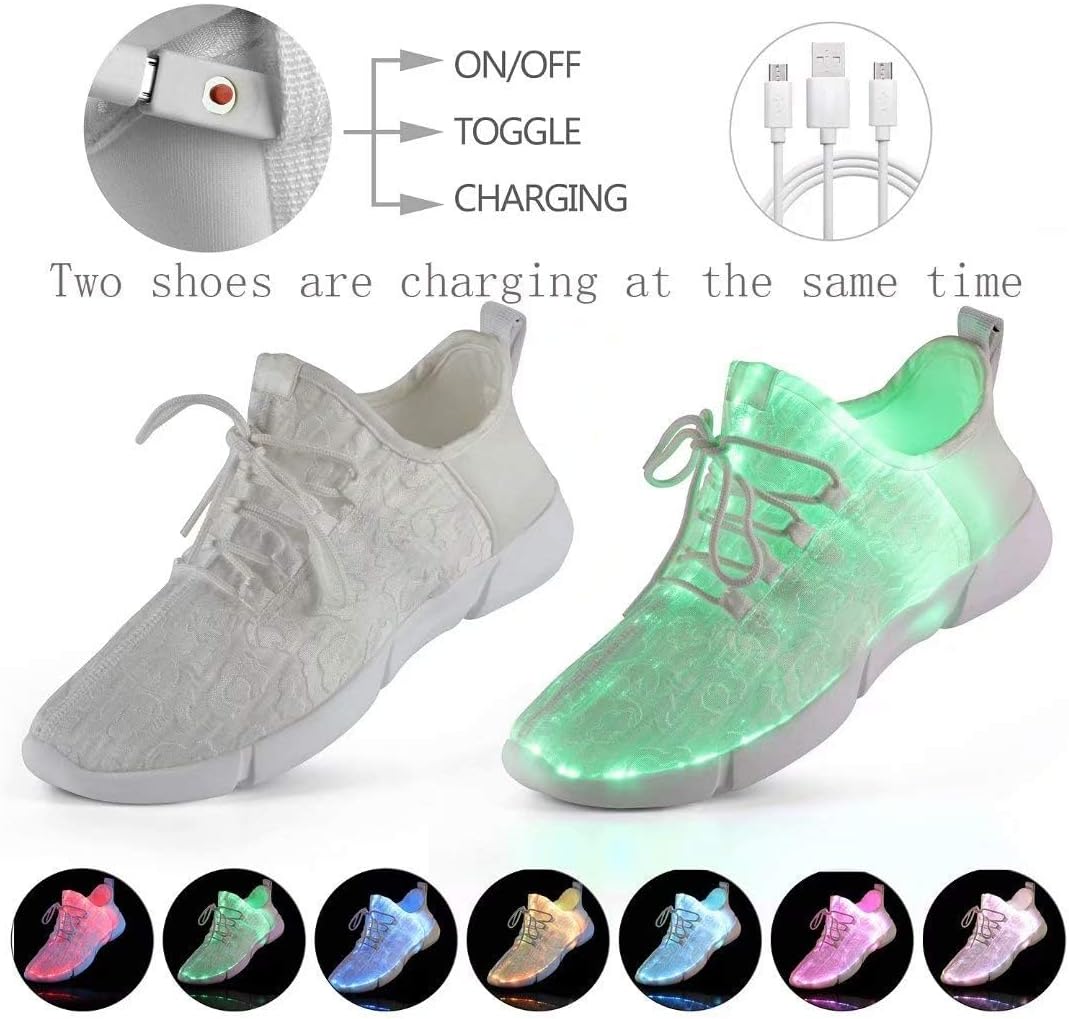 LED skor,CE Certifierad,7 färger LED Sneakers med sko lampor av Alla hjärtans jul dans fest med jul, nyår