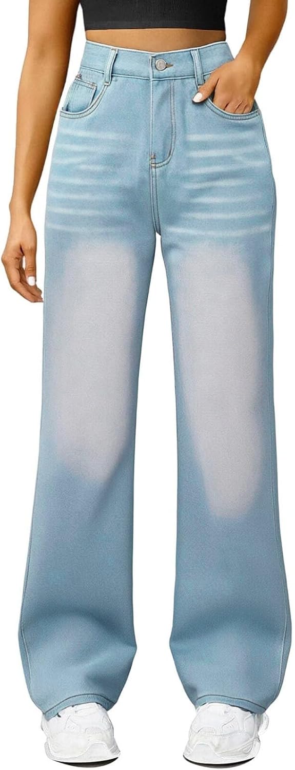Generiska jeans korta byxor dam slip-jeans dam säckig jeans korta kostymjeans längd 28 tunna kort stretch Y2k lämplig för fritid och hem