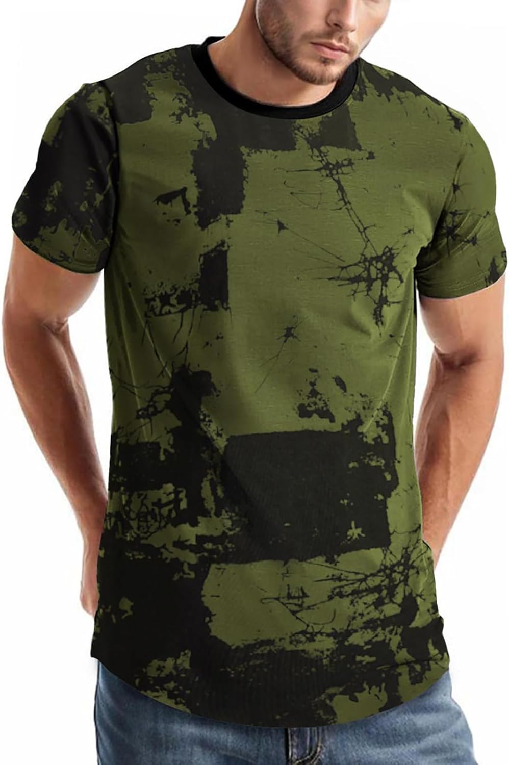 comefohome Män T-shirts grafiskt mode t-shirt Storbritannien vardaglig kortärmad t-shirt toppar hipster hip hop t-shirts cool skjorta
