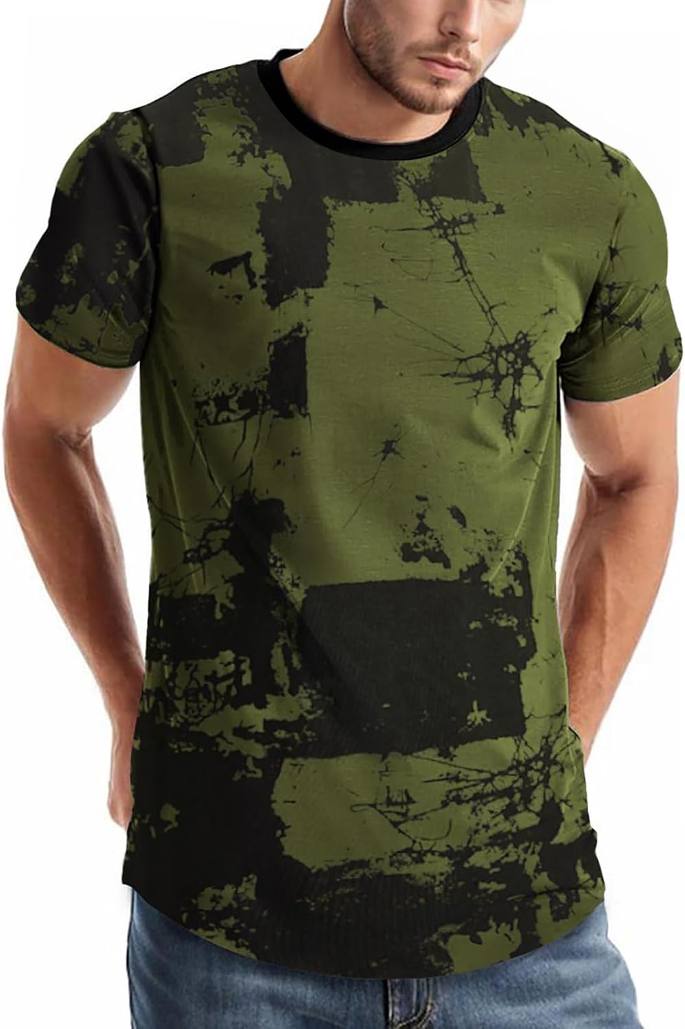 comefohome Män T-shirts grafiskt mode t-shirt Storbritannien vardaglig kortärmad t-shirt toppar hipster hip hop t-shirts cool skjorta