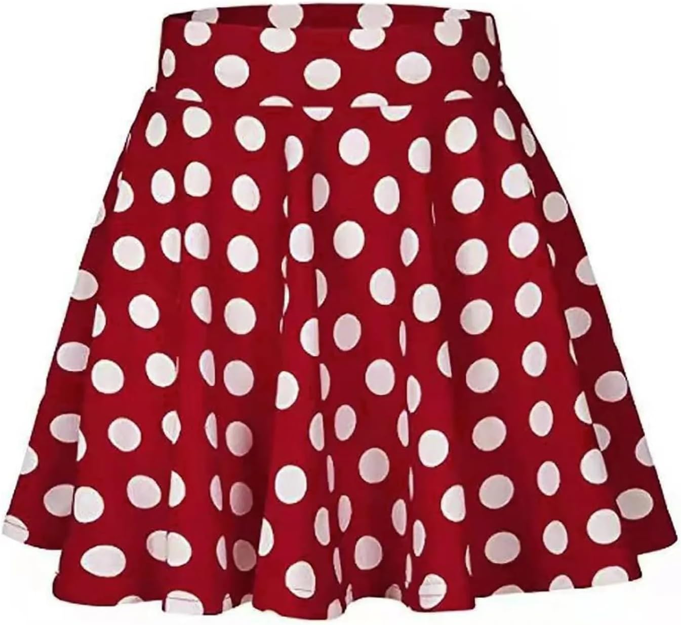 Damkjol Stretch Flared Casual Skirts Pleated A Line Swim Cover Up For