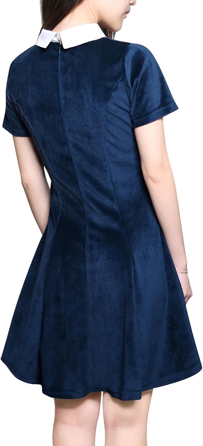Allegra K dam Vintage Dress A-linje