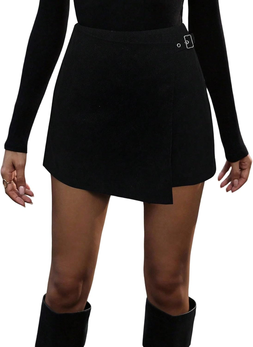 SOLY HUX Dam byxkjol korta byxor shorts elegant fritidskjol hög midja byxkjol kort festival outfit höst fest klubbkläder