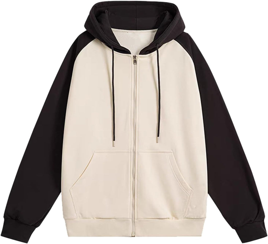 Y2K huvtröja herr hiphop huvtröja överdimensionerad passform urban huvtröjor Harajuku streetwear huvtröjor trendig koreansk tröja lös passform färg kontrast sweatshirt mode college jackor avslappnad