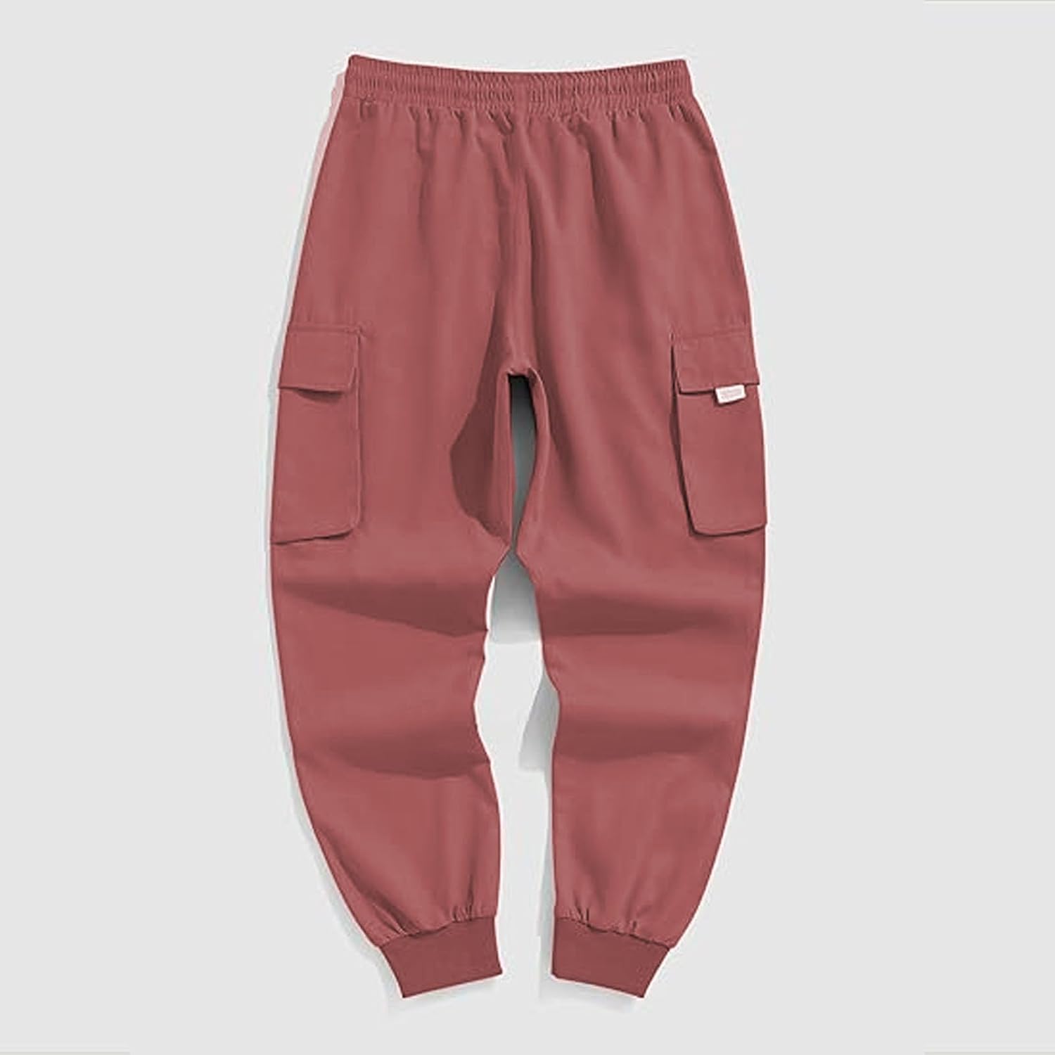 Herr cargo joggingbyxor elastisk midja dragsko säckiga träningsbyxor techwear byxor för män 2025 trendiga kläder