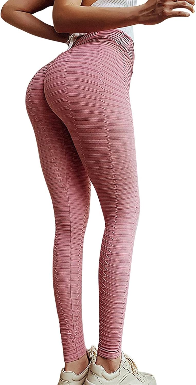 Lifting Anti celluliter leggings för kvinnor hög midja yogabyxor träning magkontroll sport tights leggings träning löpning rumplyft tights
