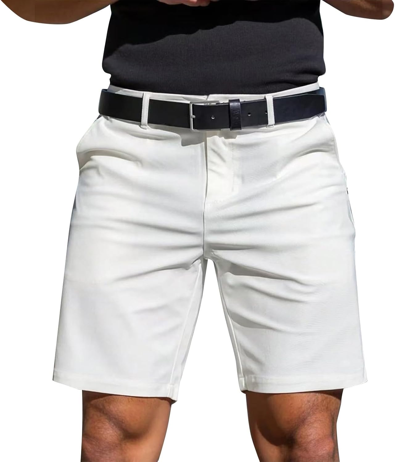 Herr Lagerarbete Shorts Plock Man Hållbar Slitstark Andas Elastisk Midja Förstärkt Fickor