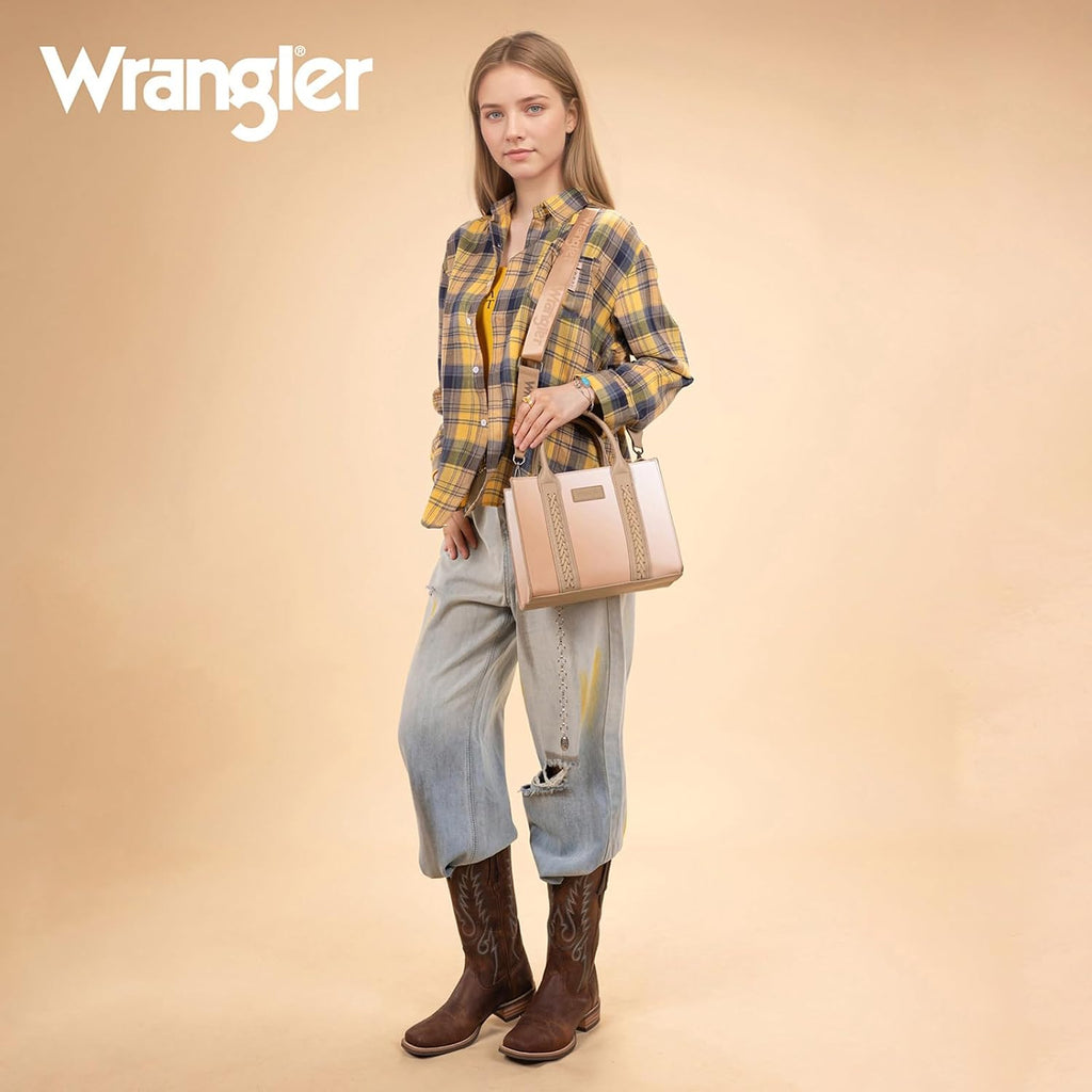 Montana West Wrangler Tote Bag for Women Zipper Shoulder Handbag toteväskor