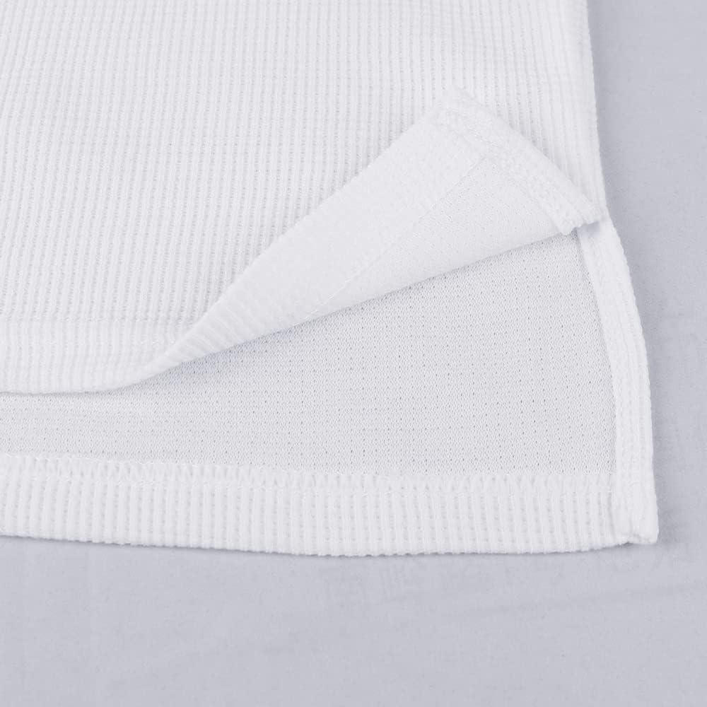 Muscle Alive Basic långärmad våffeltröja för män lös passform träning pullover rund hals skjorta