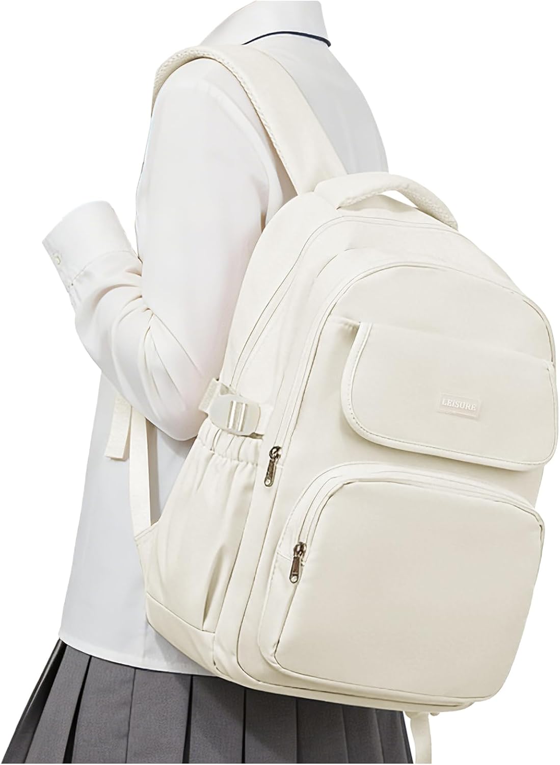 HYC00 Skolryggsäck Flicka Skolväska Lätt Ryggsäck Tjej Tonåring Bokväskor Skola Skolväskor Pojkar Laptop Ryggsäck Dam 14 Tum College Bag Fritidsryggsäck för Kvinnor Casual Dagsryggsäck,Blå