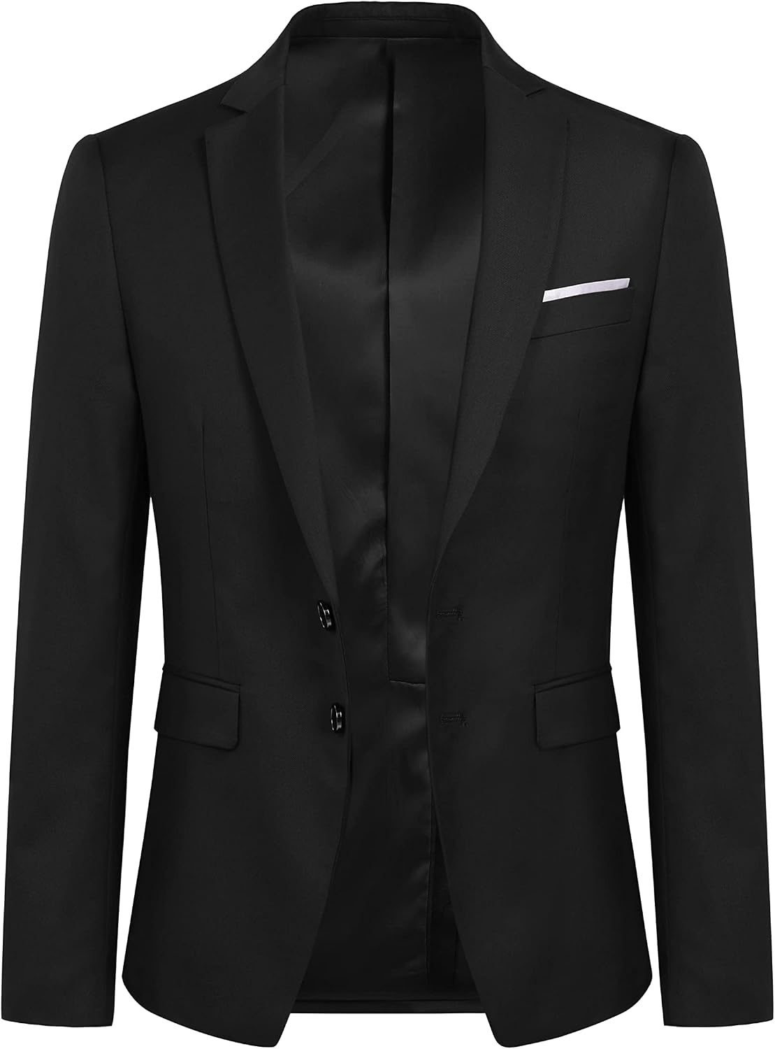 YOUTHUP Herr blazer Slim Fit 2 knappar formell vardaglig kostym jacka bröllop smoking jackor