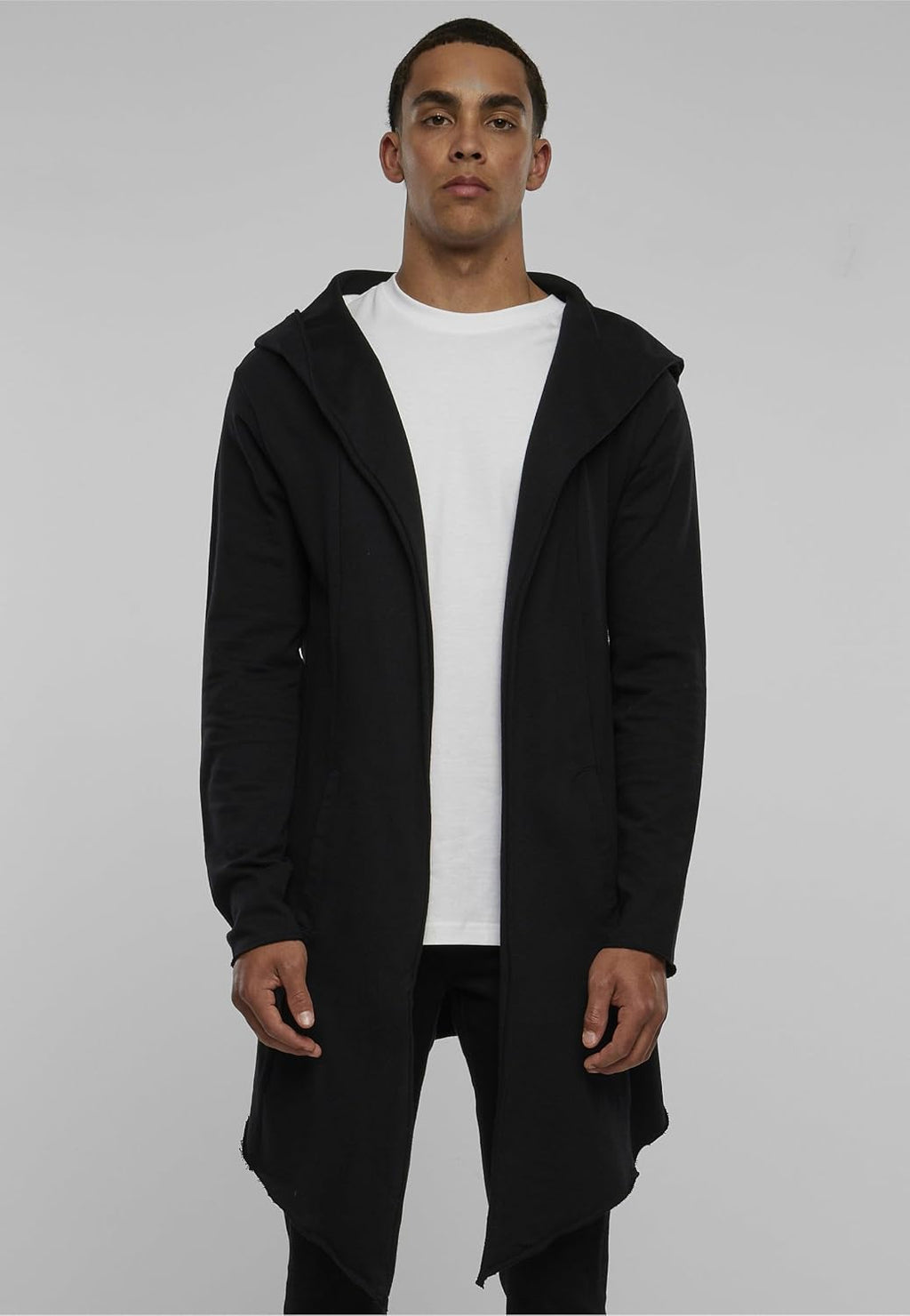 Urban Classics herr Lång huva öppen kant kofta Cardigan-tröja (1-pack)