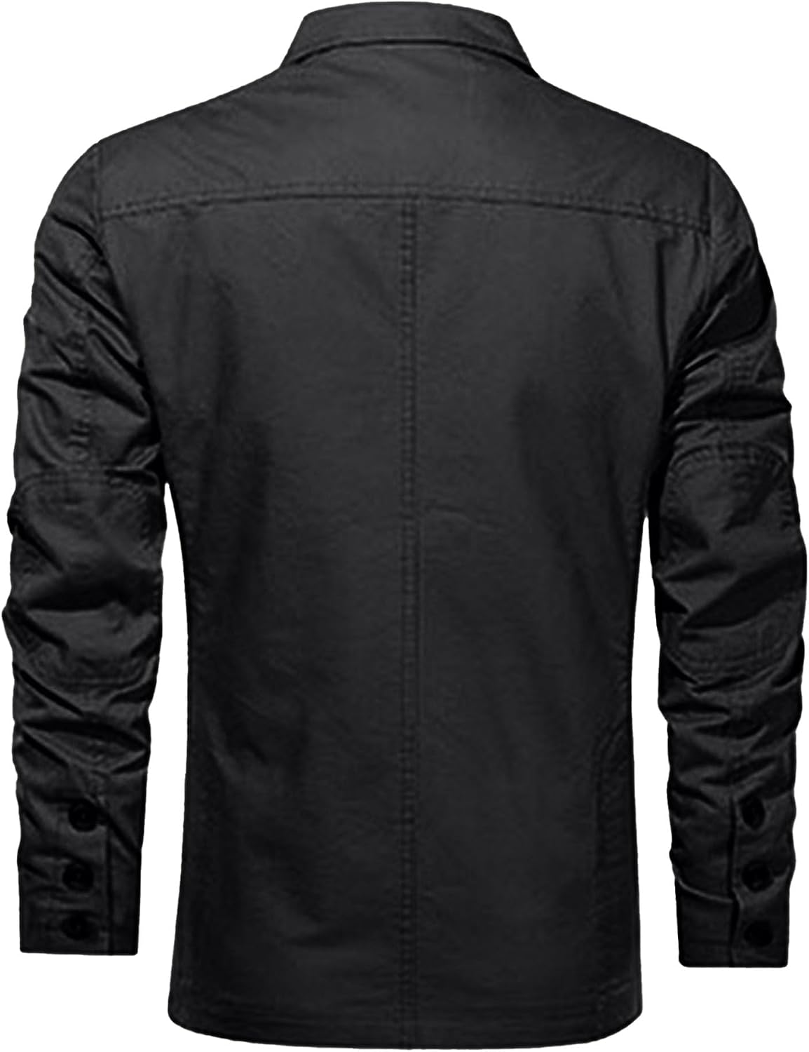 Randig randig twill kostym jacka bomull tre knappar sportrock vardaglig arbetskläder blazer för män
