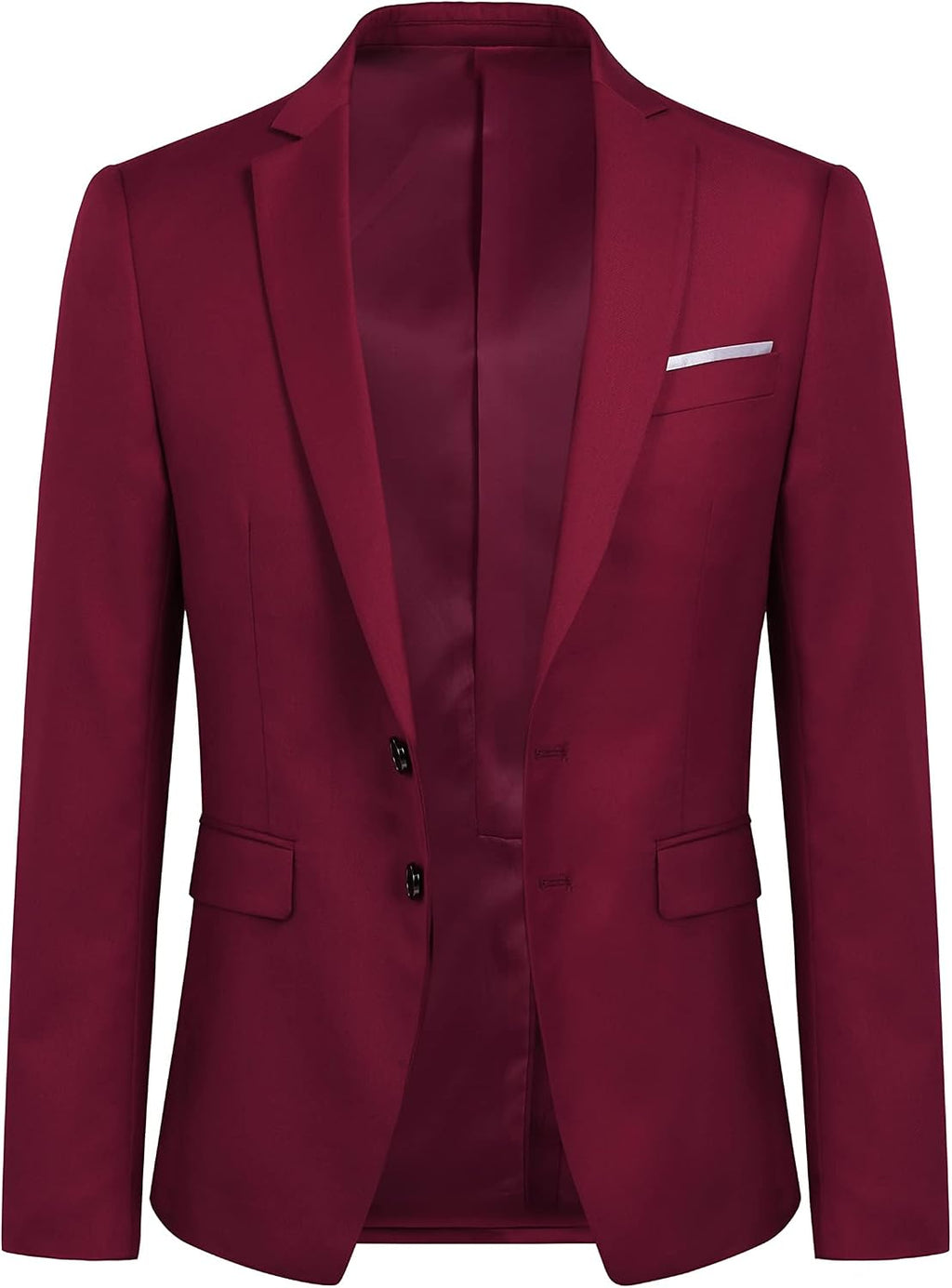 YOUTHUP Herr blazer Slim Fit 2 knappar formell vardaglig kostym jacka bröllop smoking jackor